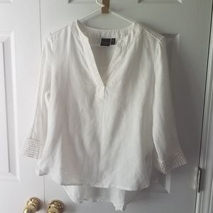 White Linen Blouse